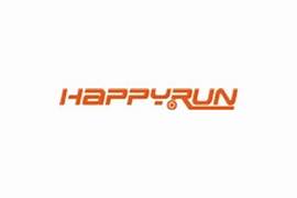 Happy run Sports Logo